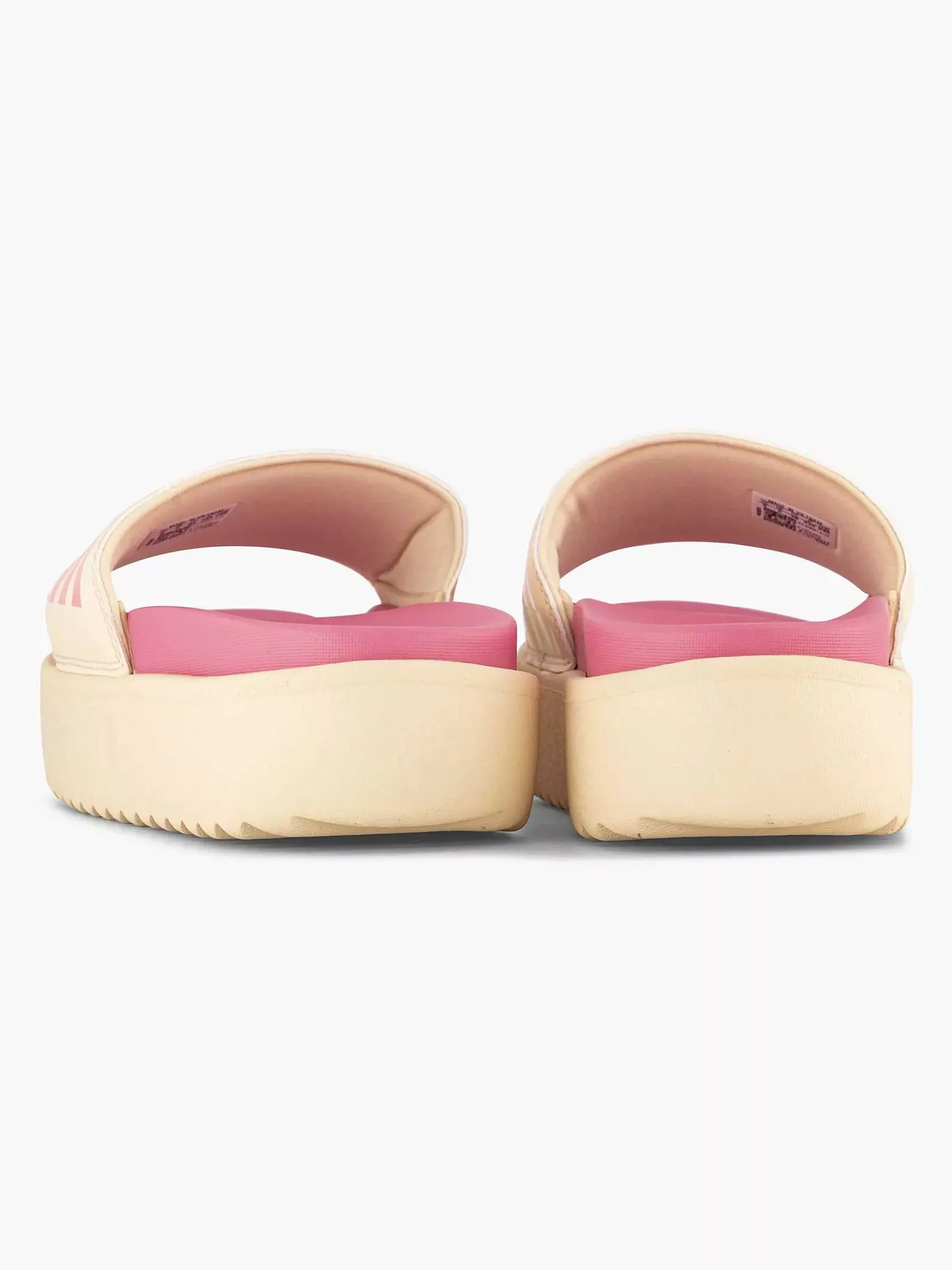 Beige Adilette Platform