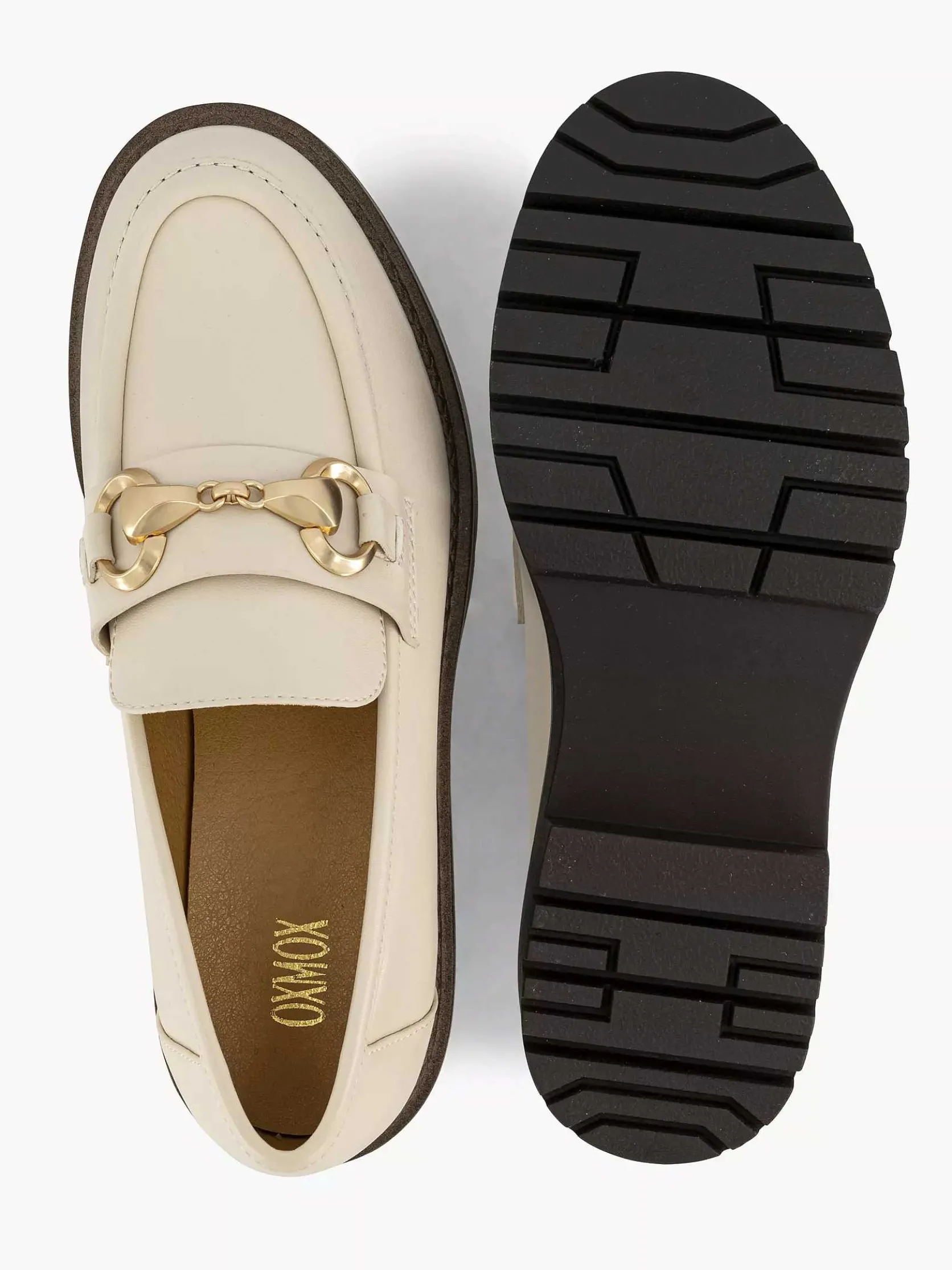 Beige Chunky Loafer Sierketting