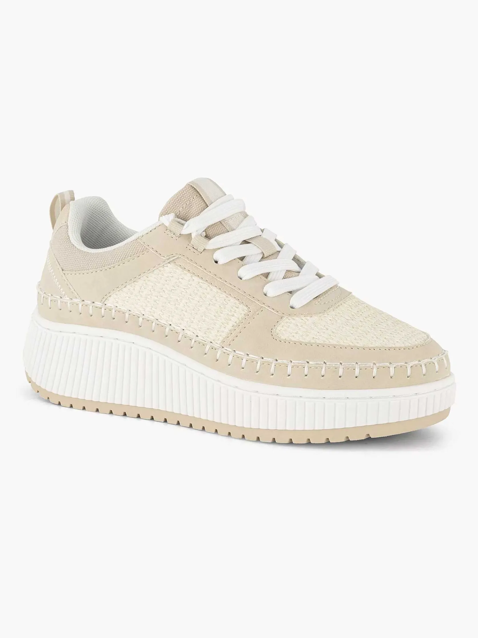 Beige Platform Sneaker