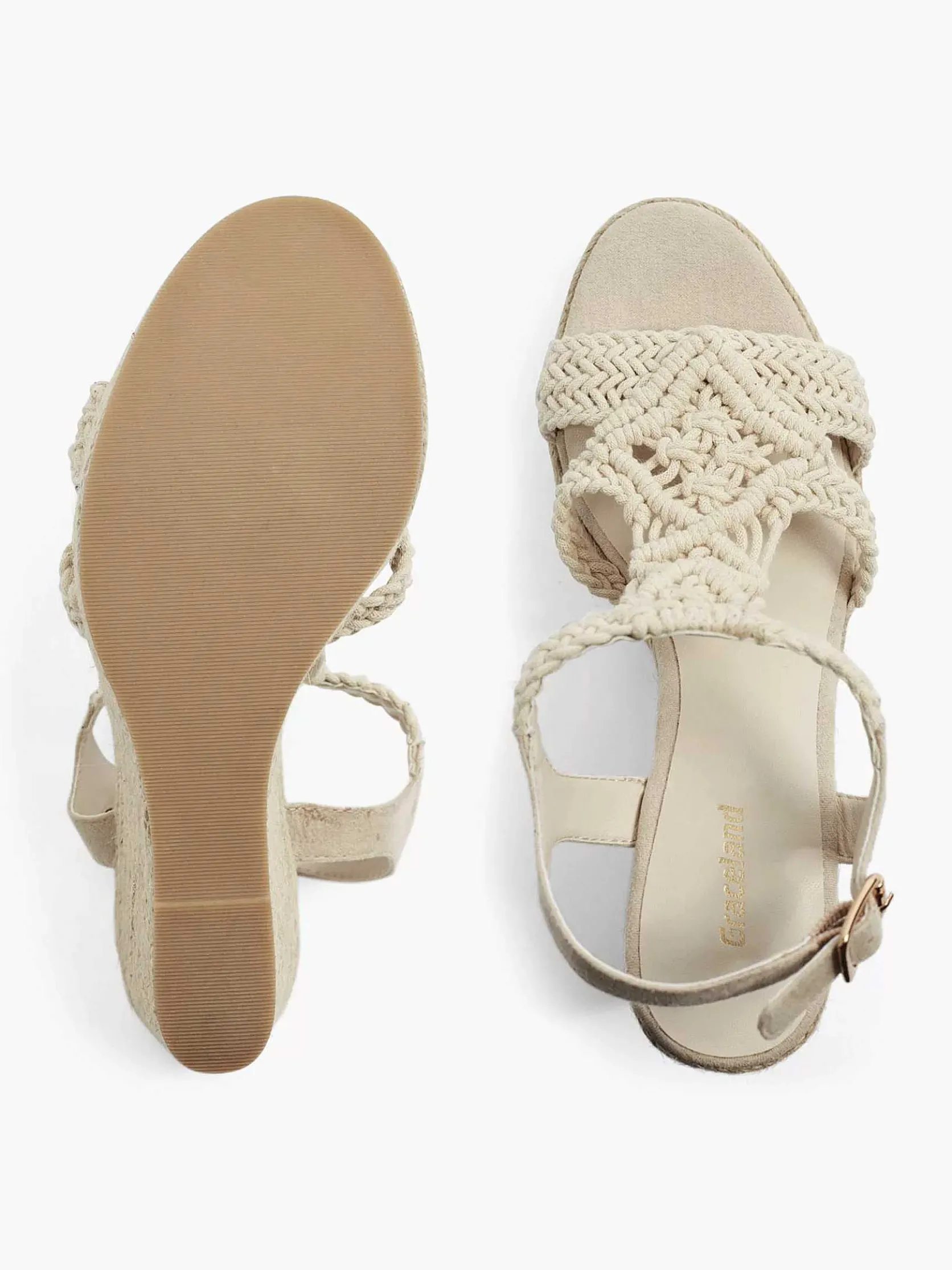 Beige Sandalette Sleehak
