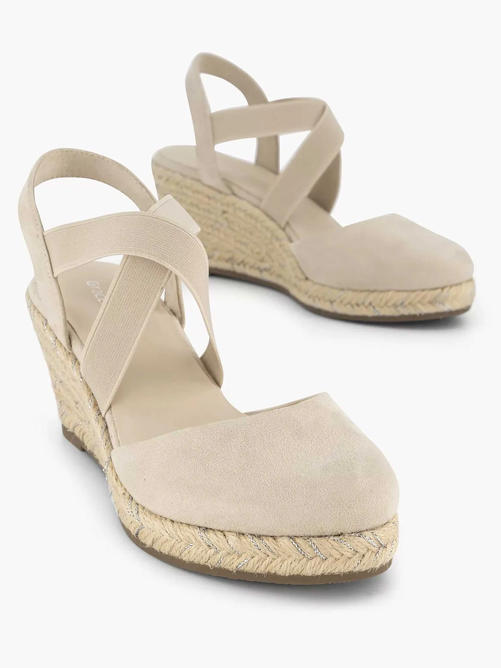 Beige Slingback Sleehak