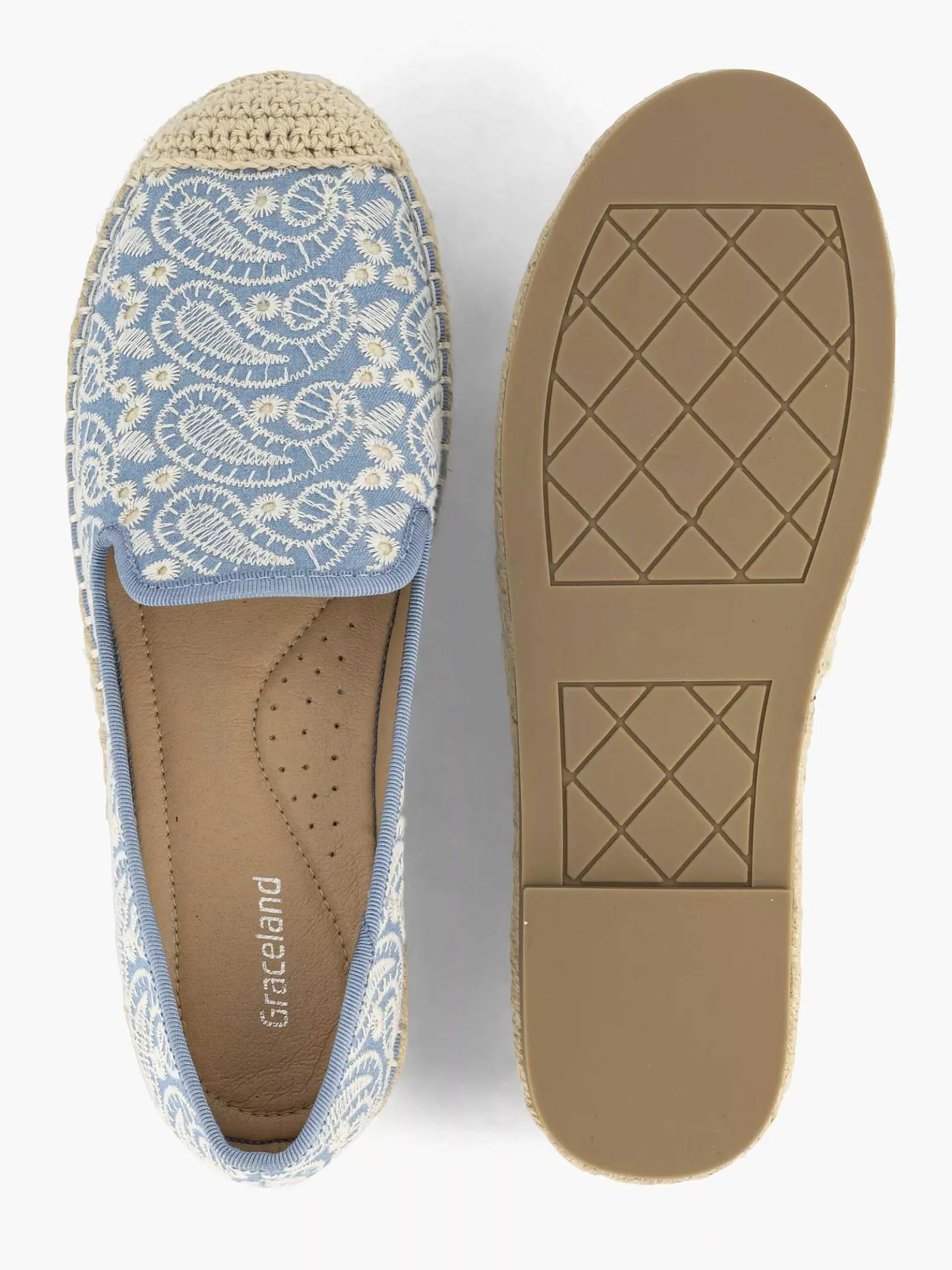 Blauwe Espadrille