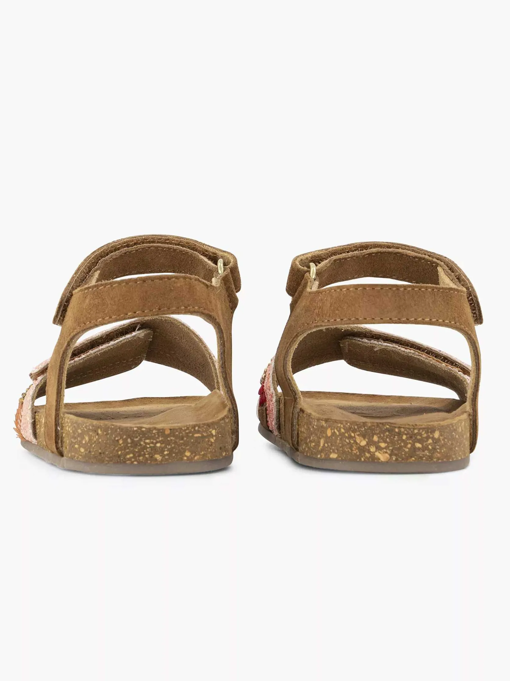 Bruine Leren Sandaal Kraaltjes