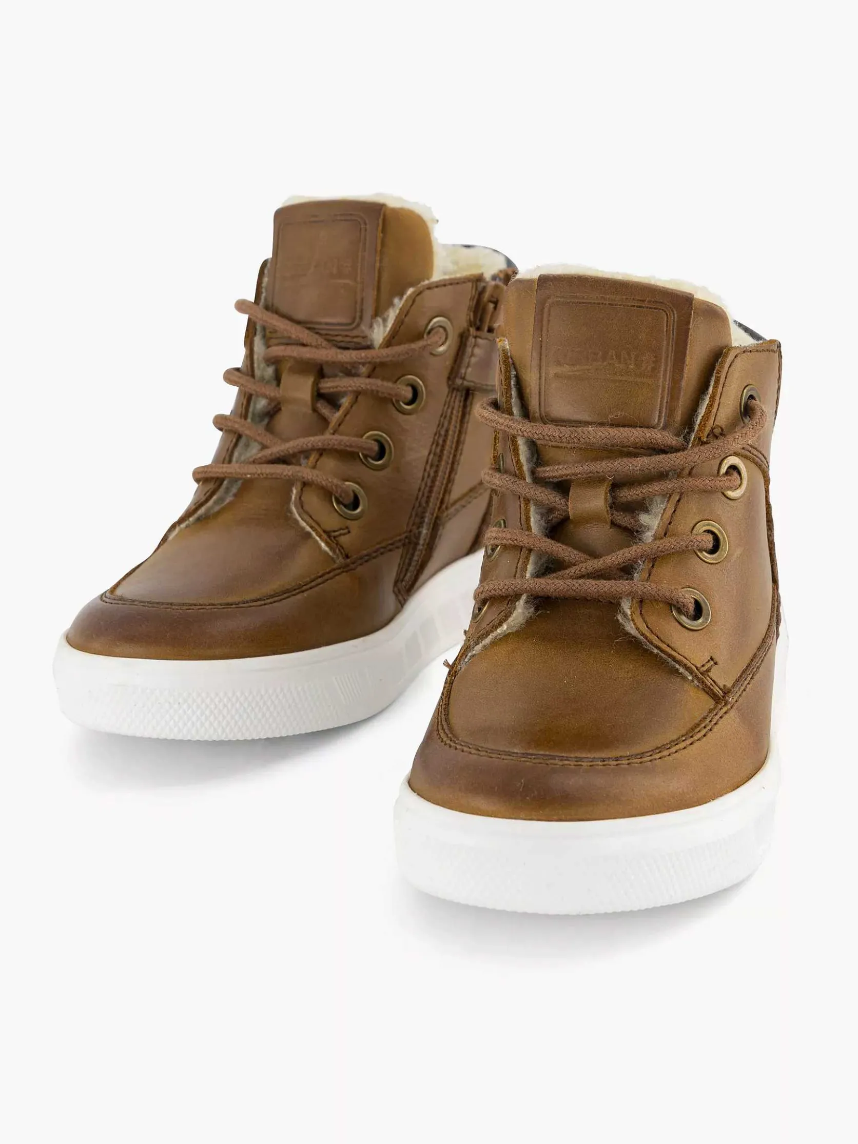 Cognac Leren Sneaker
