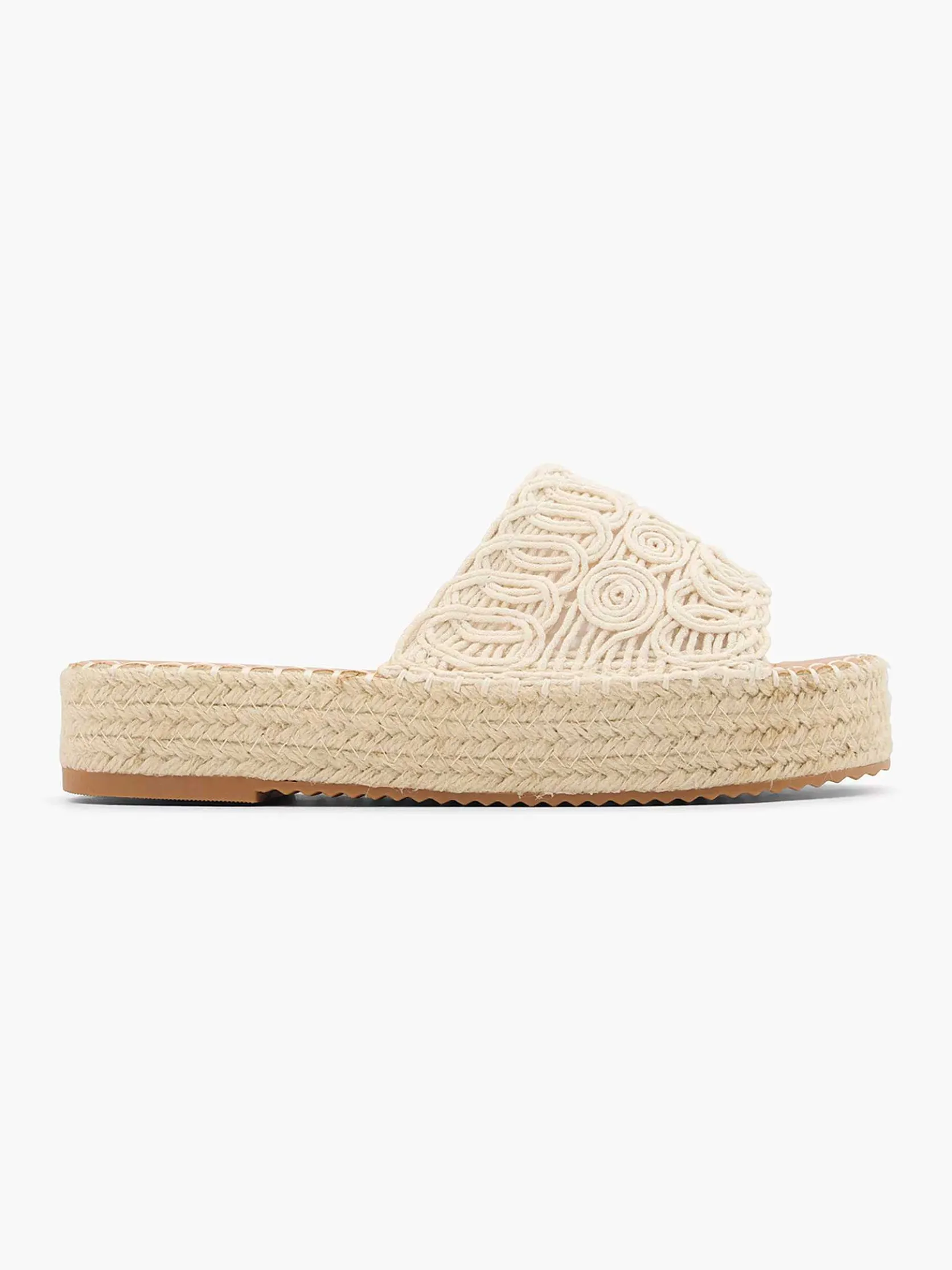 Creme Platform Slipper