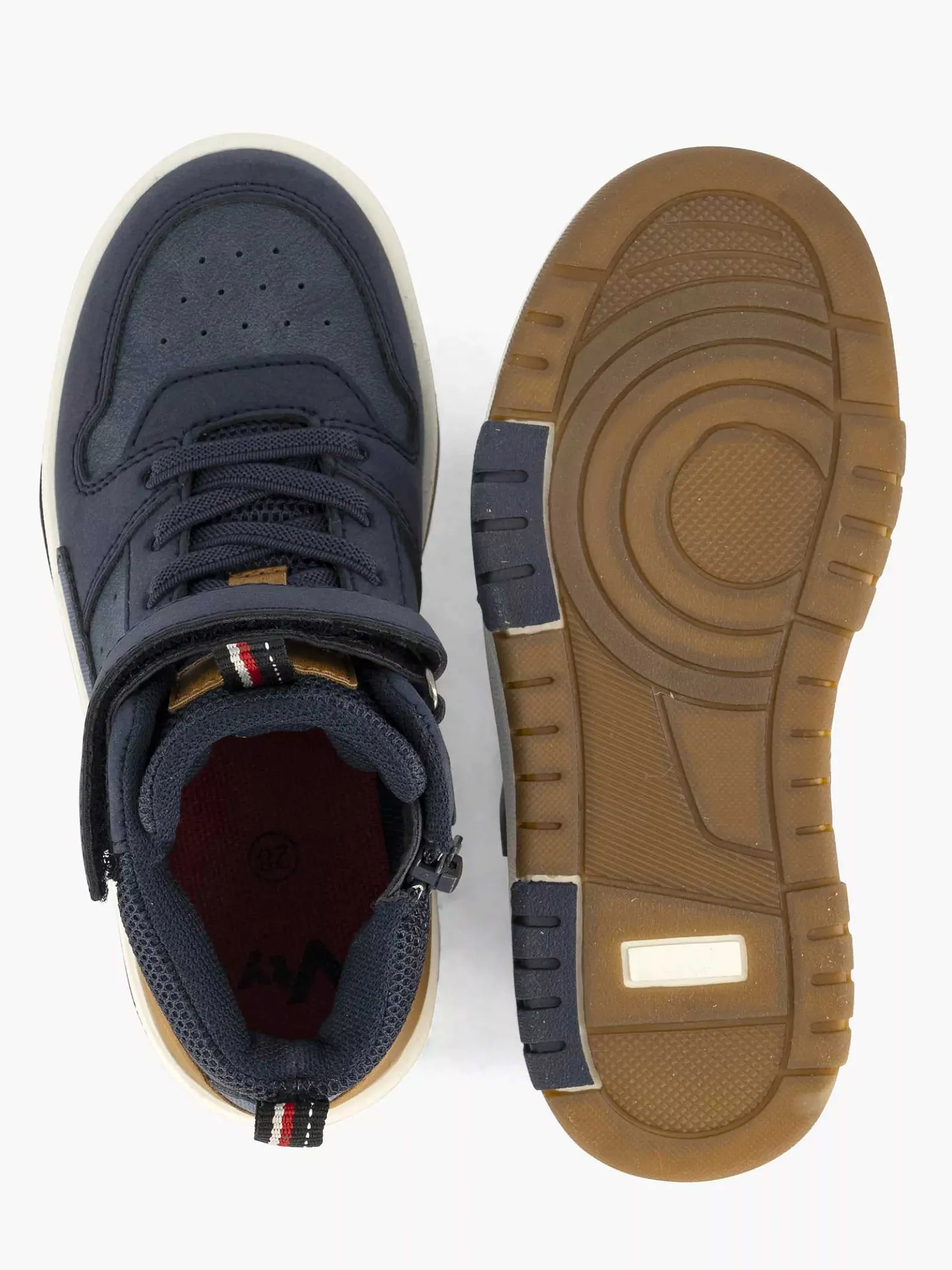 Donkerblauwe Hoge Sneaker