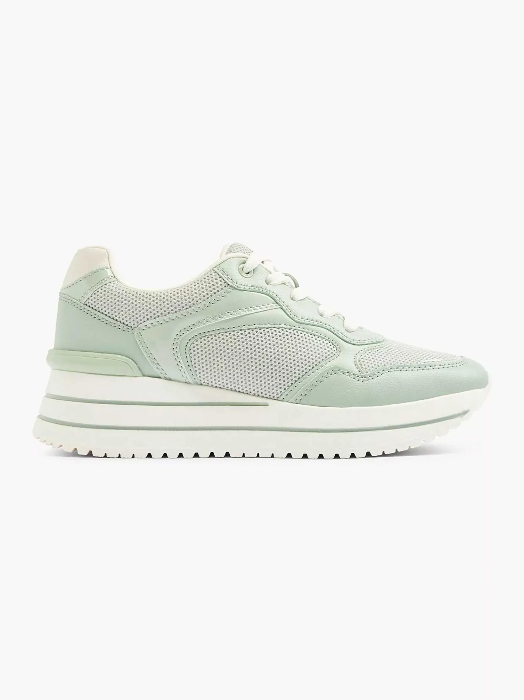 Lichtgroene Sneaker Platform