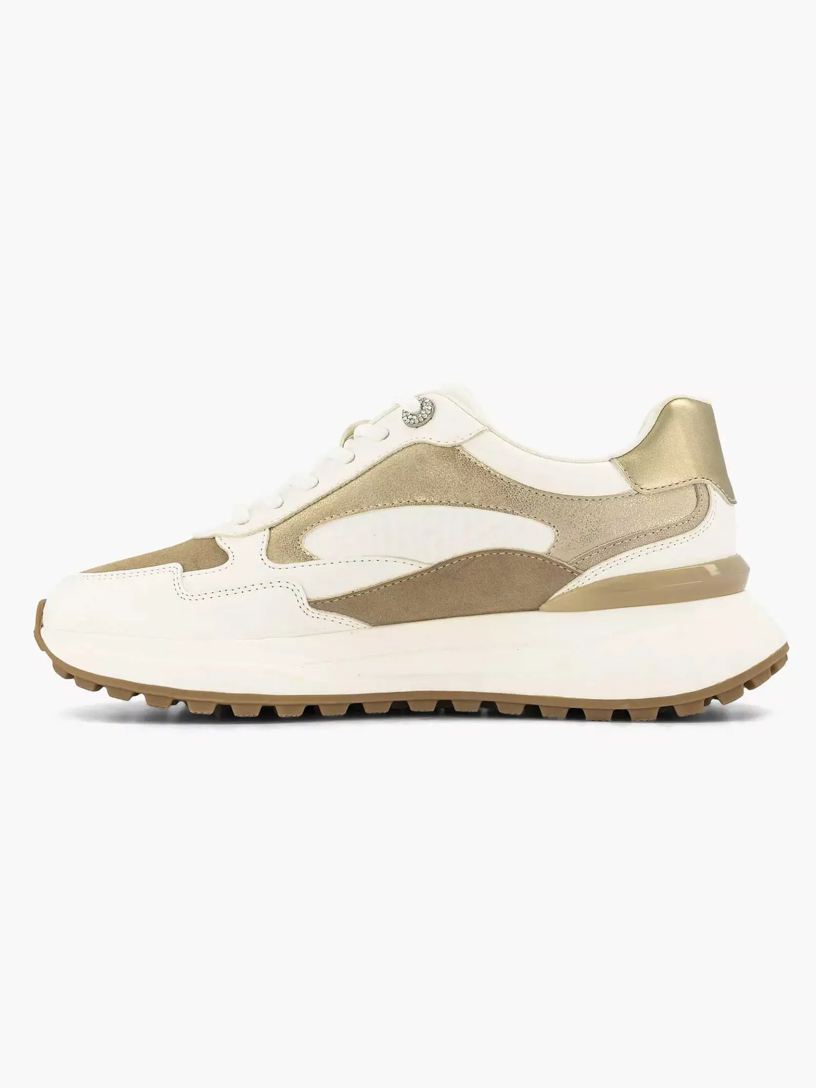 Witte Chunky Sneaker Glitter