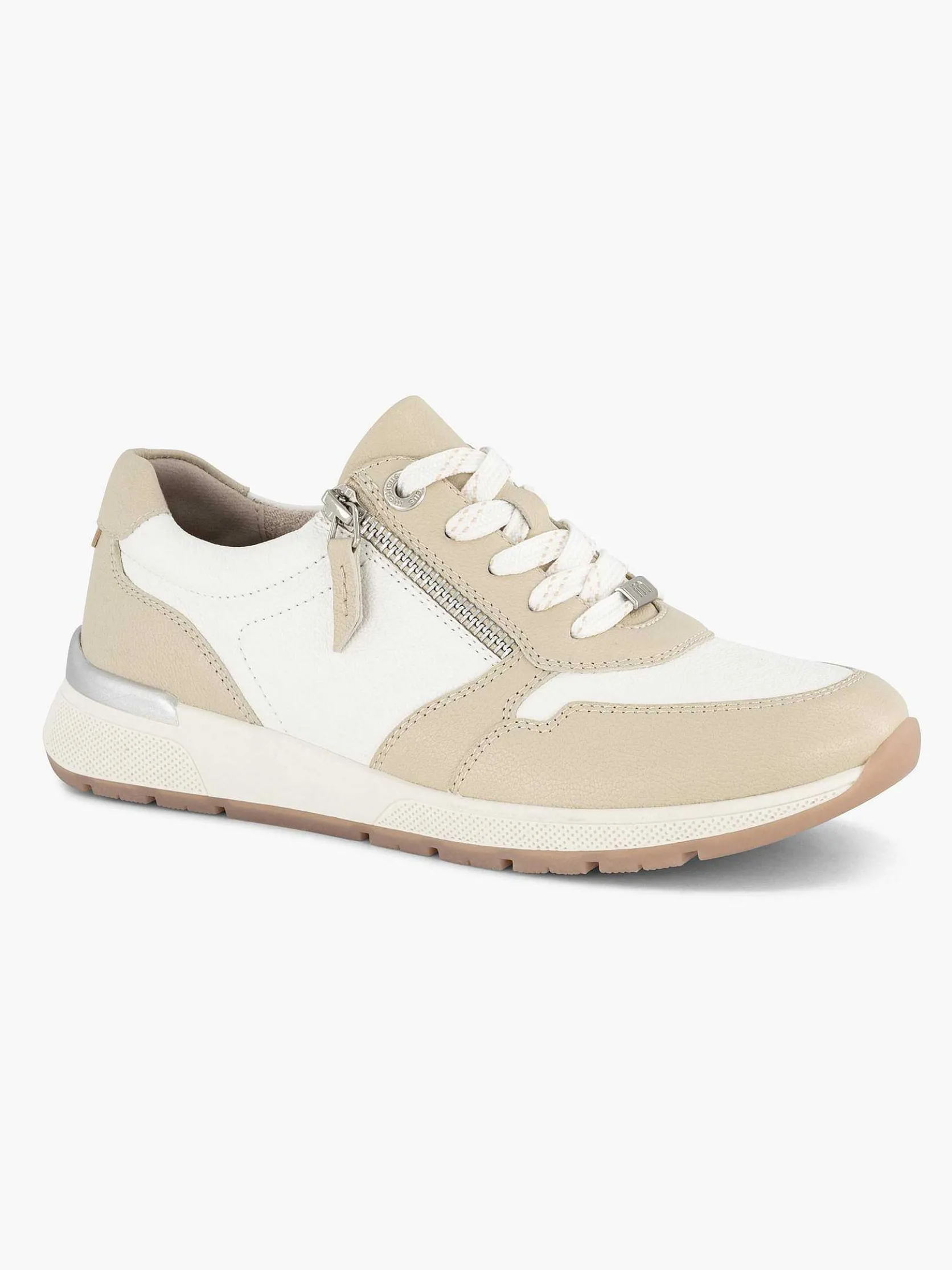 Witte Leren Comfort Sneaker