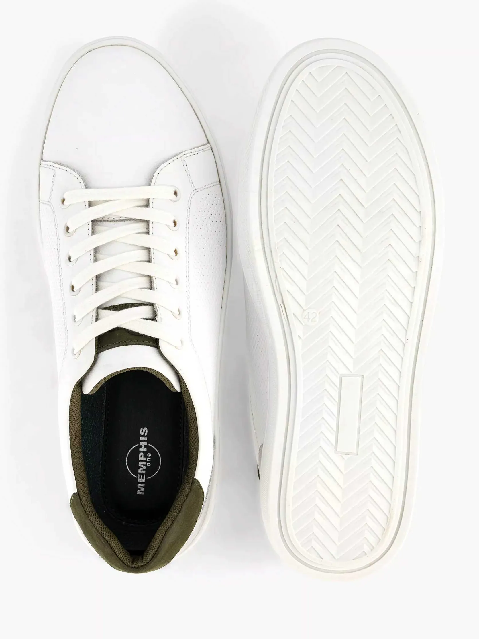 Witte Leren Sneaker