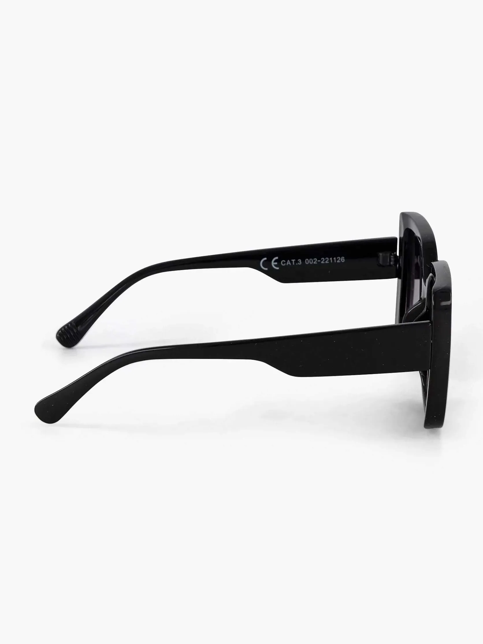 Zwarte Cat Eye Zonnebril