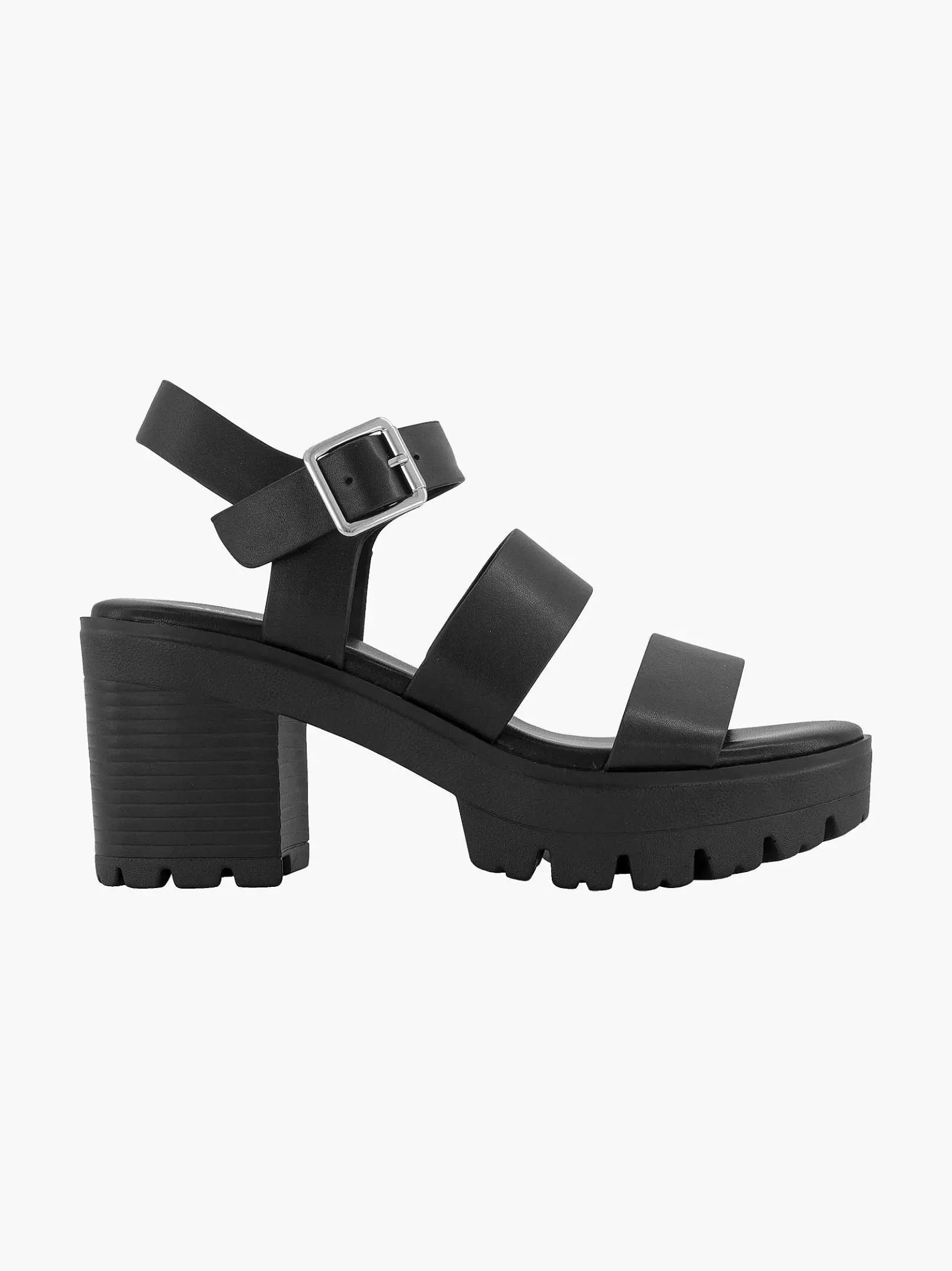 Zwarte Chunky Sandalette