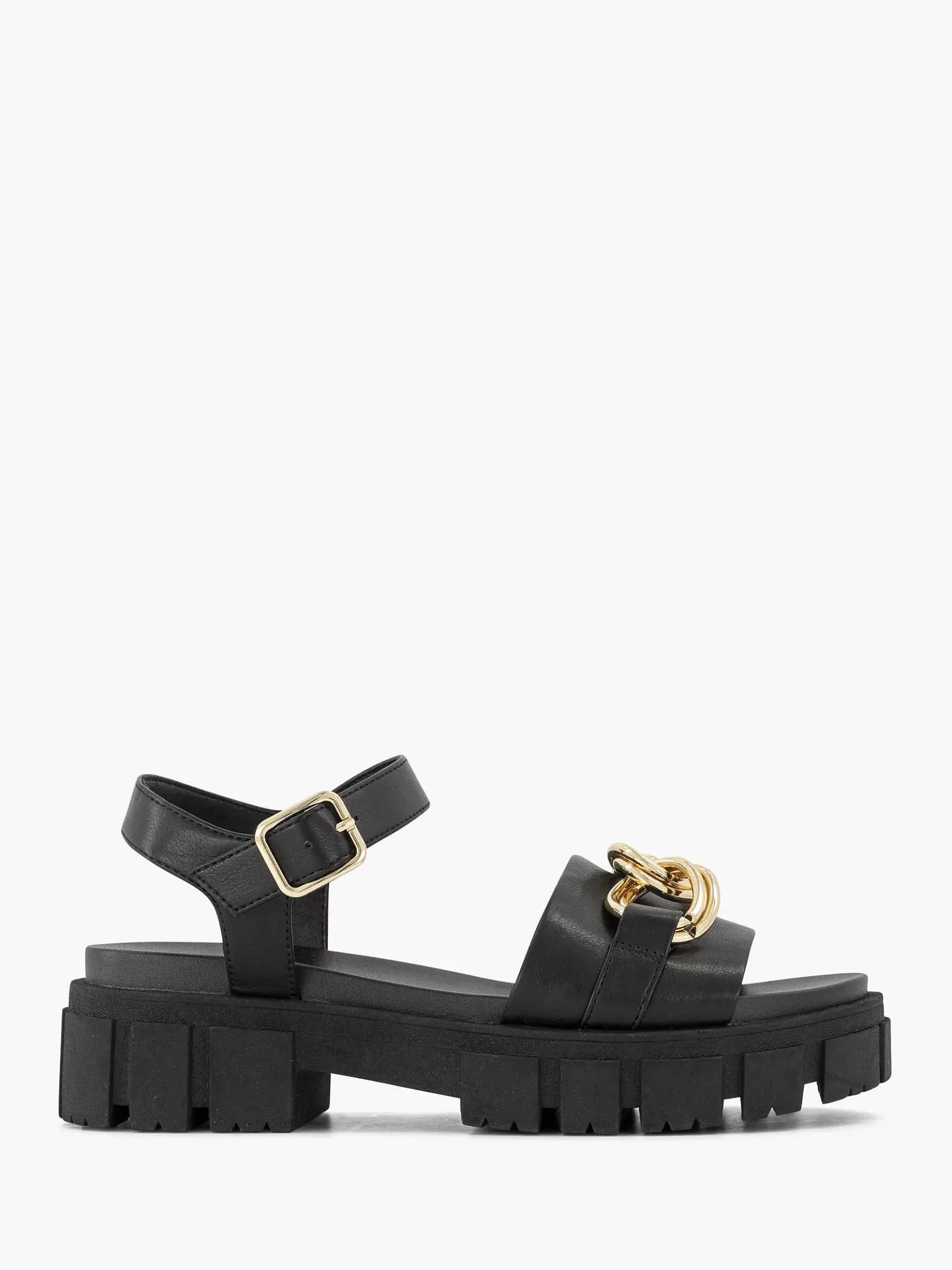 Zwarte Chunky Sandaal Sierketting