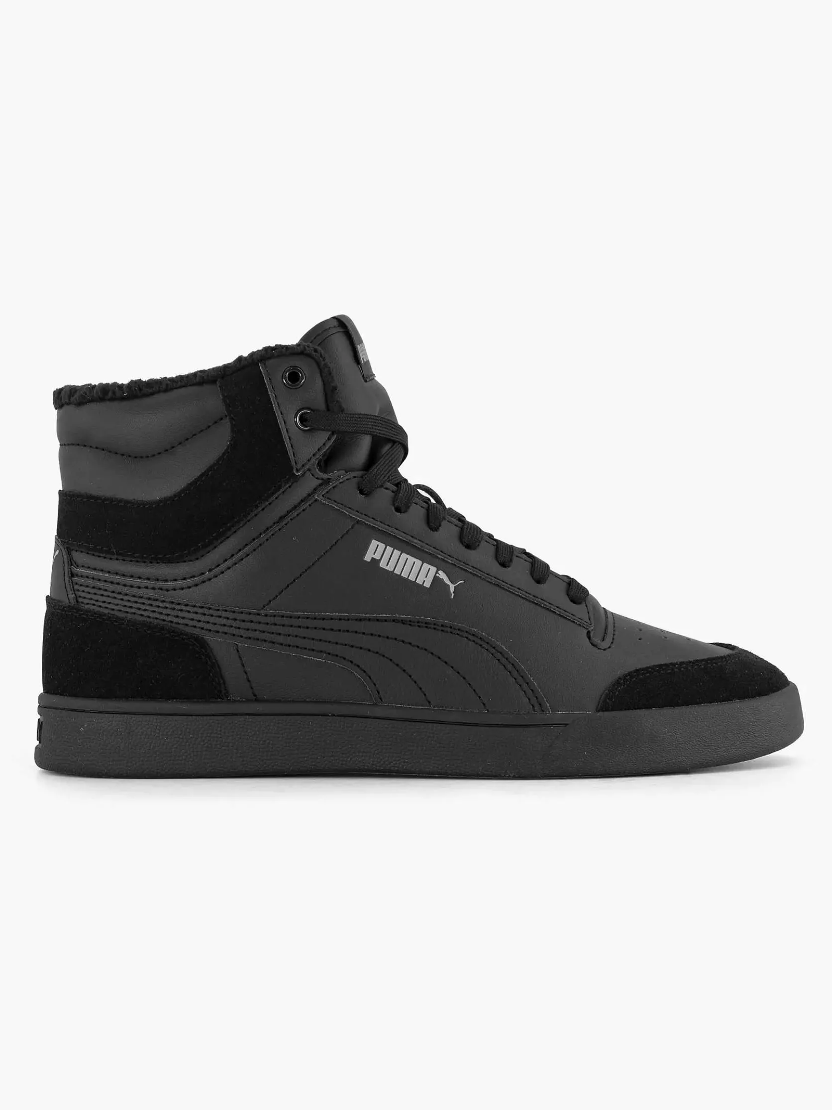 Zwarte Puma Shuffle Mid Fur