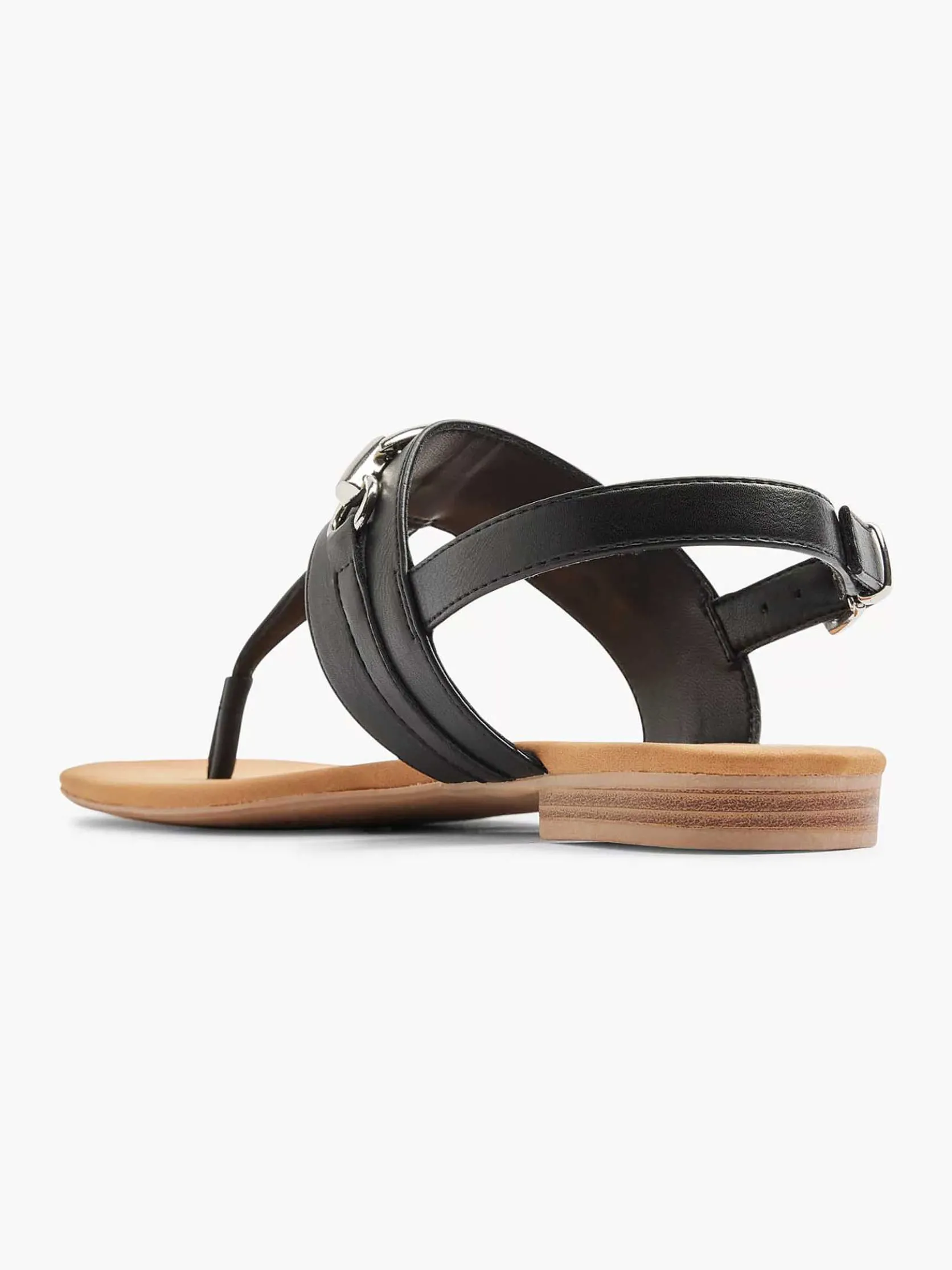 Zwarte Sandaal Sierketting