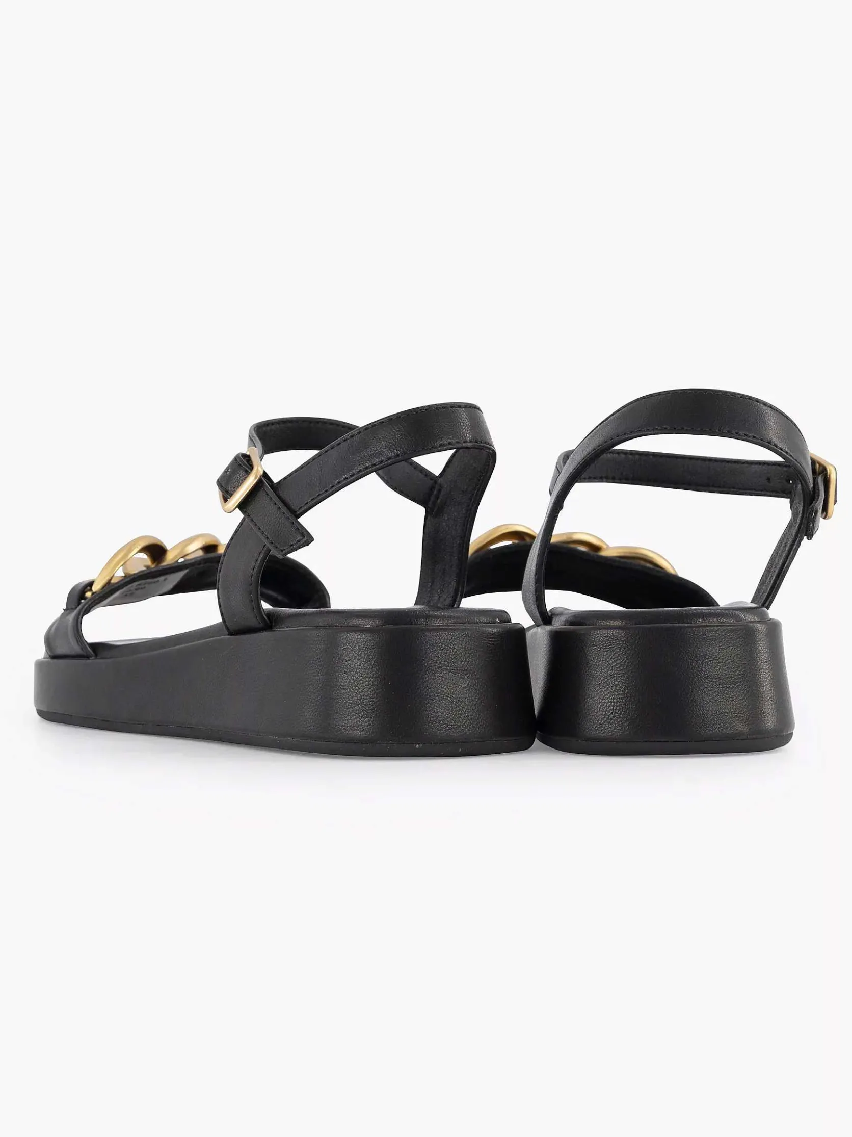 Zwarte Sandaal Sierketting