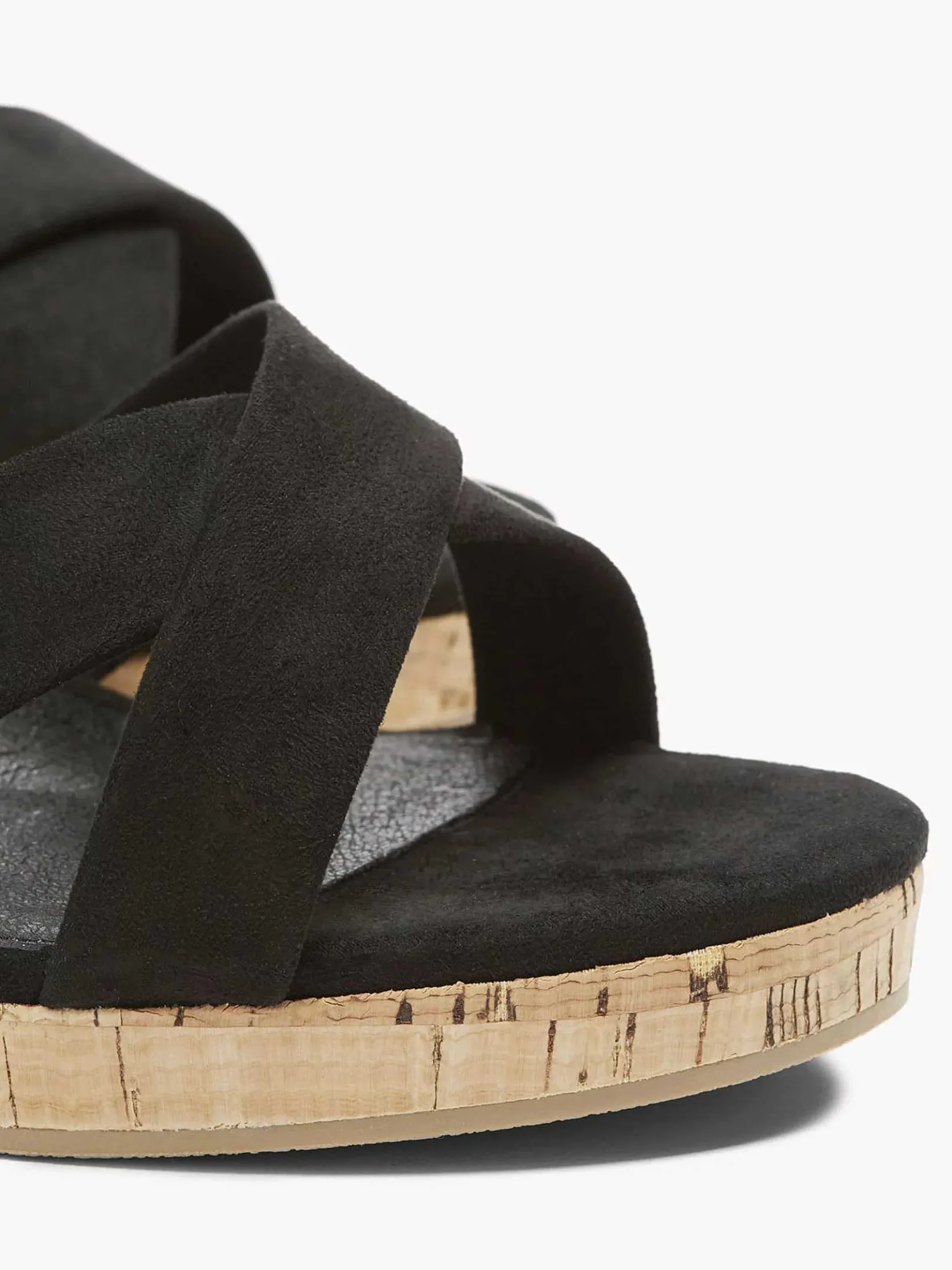 Zwarte Sandalette Sleehak